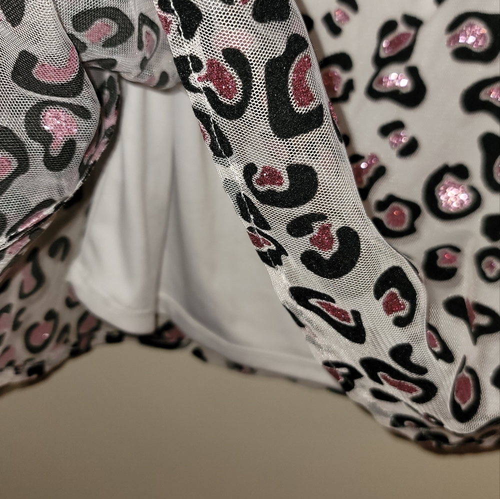 Girls sparkle leopard dress 2t - Picture 3 of 6